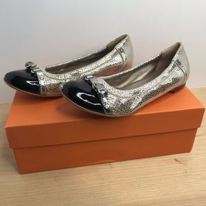 Attilio Giusti Leombruni Siver Ballet Flat